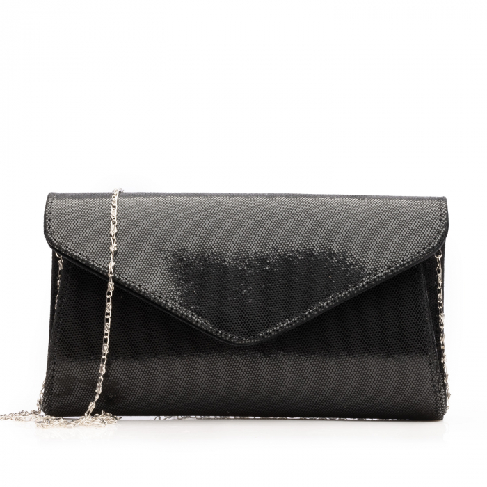 Plic elegant din piele naturala, model 08, Negru lucios [3]