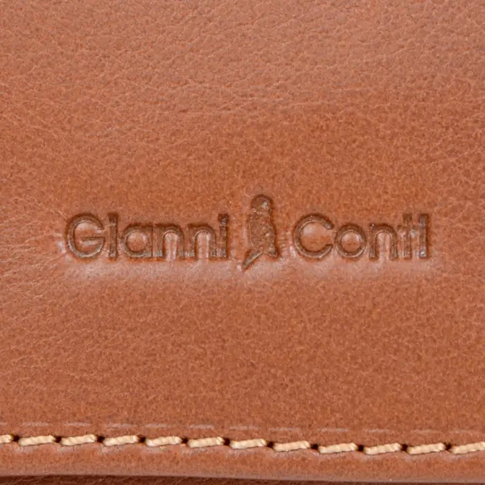 Port chei din piele naturala, Gianni Conti, 589707, Maro coniac [4]