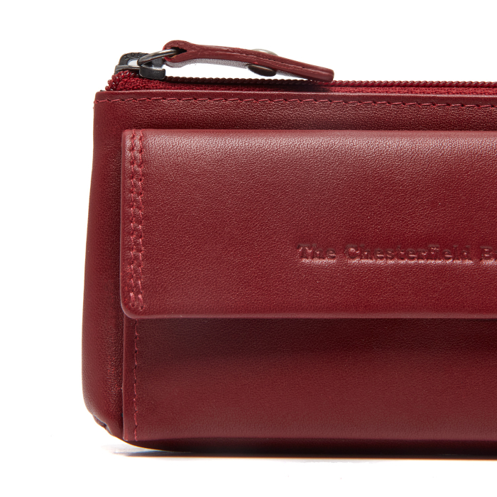 Port chei din piele naturala, The Chesterfield Brand, Torano, Rosu [6]