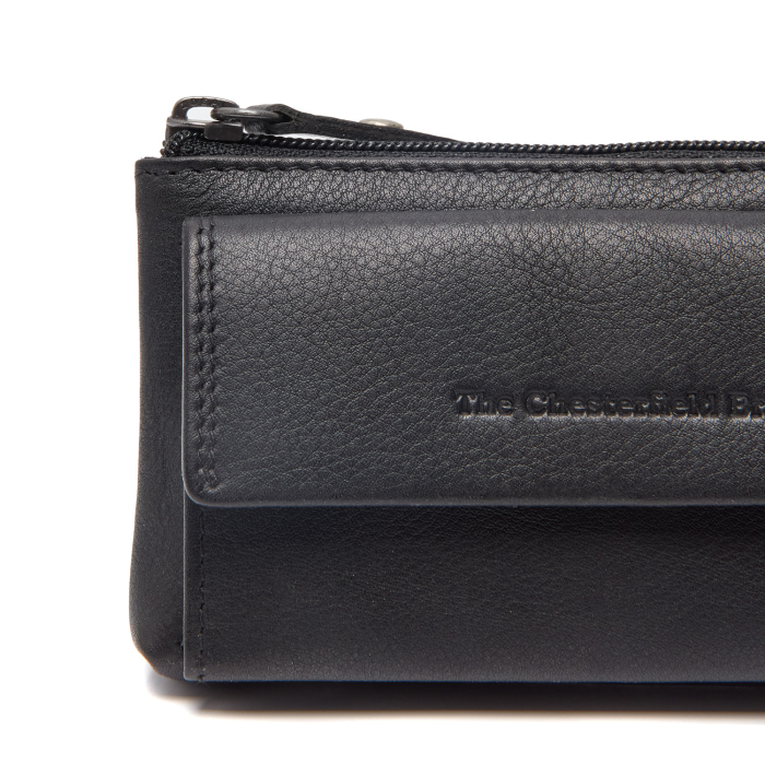 Port chei din piele naturala, The Chesterfield Brand, Torano, Negru [7]