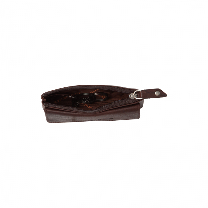 Port chei din piele naturala, The Chesterfield Brand, Violette, Maro inchis [6]
