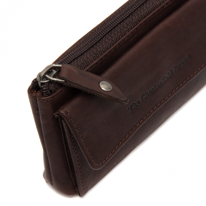 Port chei din piele naturala, The Chesterfield Brand, Violette, Maro inchis [2]