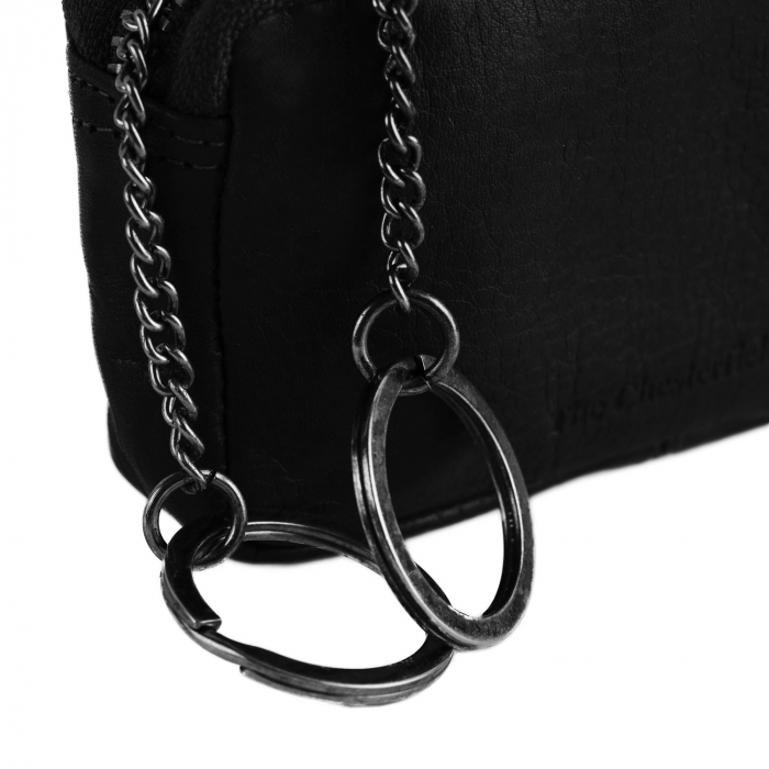 Port chei The Chesterfield Brand, cu protectie anti scanare RFID, din piele moale, Corey, Negru [4]