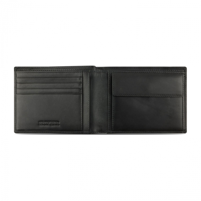 Portofel barbati din piele naturala, bugatti, seria Super Slim, cu protectie RFID, Negru [3]