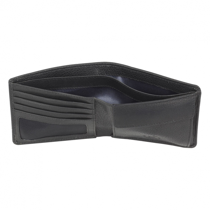 Portofel barbati din piele naturala, bugatti, Woven 501, Negru [4]