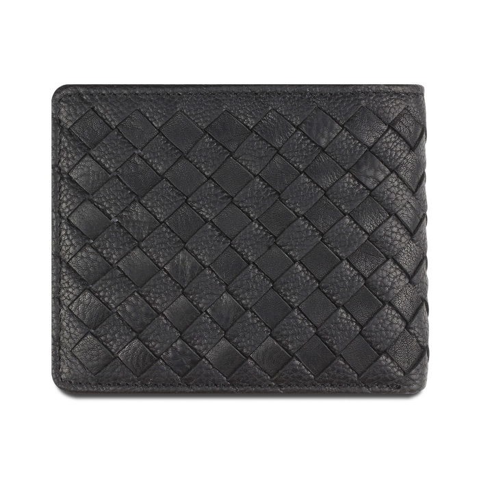 Portofel barbati din piele naturala, bugatti, Woven 501, Negru [5]