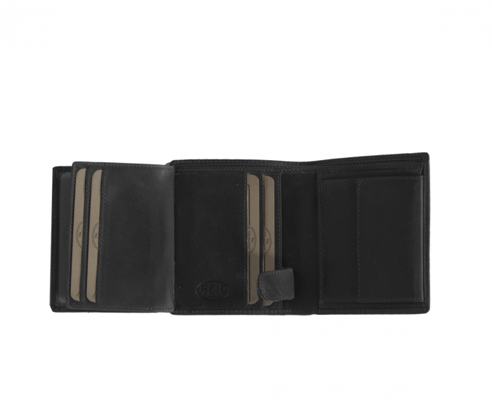 Portofel barbati din piele naturala, The Chesterfield Brand, Carl, cu protectie anti scanare RFID, Negru [4]