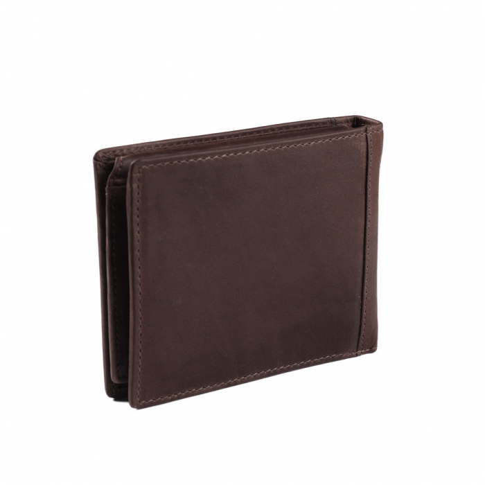Portofel barbati din piele naturala, The Chesterfield Brand, cu protectie anti scanare RFID, Alvina, Maro inchis [5]