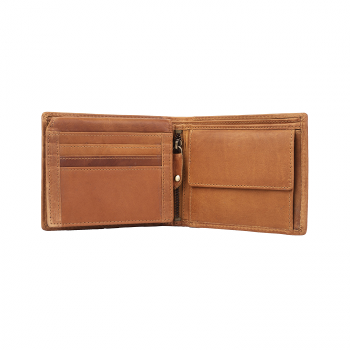 Portofel barbati din piele naturala, The Chesterfield Brand, cu protectie anti scanare RFID, Alvina, Maro coniac [2]
