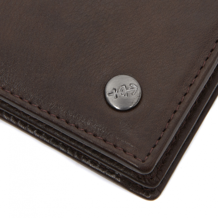Portofel barbati din piele naturala, The Chesterfield Brand, cu protectie anti scanare RFID, Positano, Maro inchis [2]