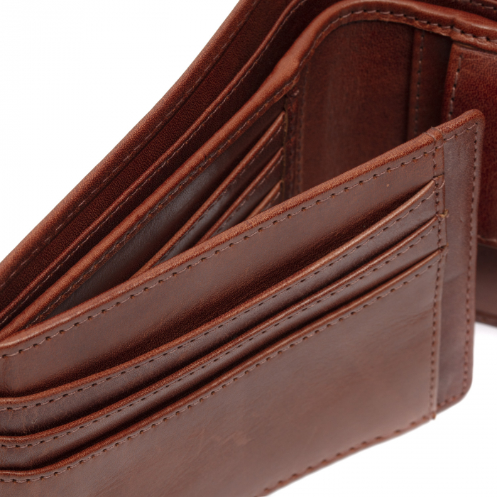 Portofel barbati din piele naturala, The Chesterfield Brand, cu protectie anti scanare RFID, Umbria, Maro coniac [5]