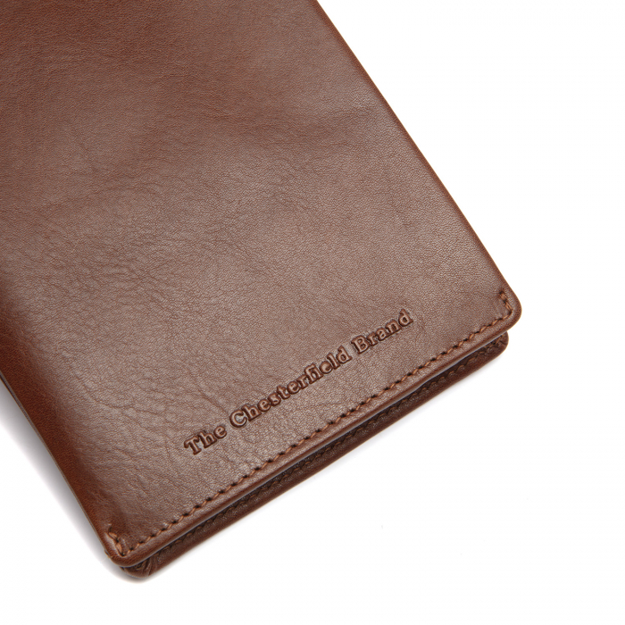 Portofel barbati din piele naturala, The Chesterfield Brand, Dakota, cu protectie anti scanare RFID, Maro coniac [5]