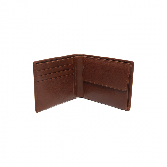 Portofel barbati din piele naturala, The Chesterfield Brand, Dakota, cu protectie anti scanare RFID, Maro coniac [3]