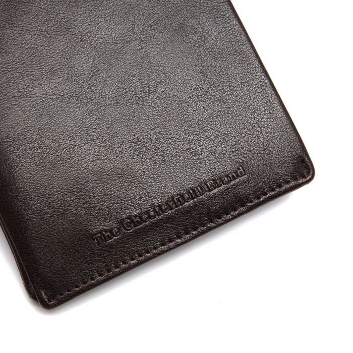 Portofel barbati din piele naturala, The Chesterfield Brand, Dakota, cu protectie anti scanare RFID, Maro inchis [5]