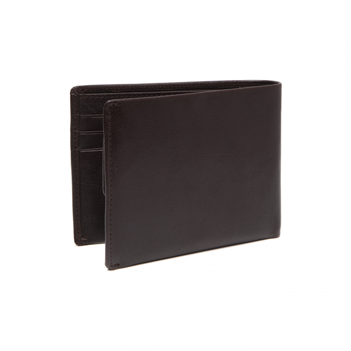Portofel barbati din piele naturala, The Chesterfield Brand, Dakota, cu protectie anti scanare RFID, Maro inchis [2]