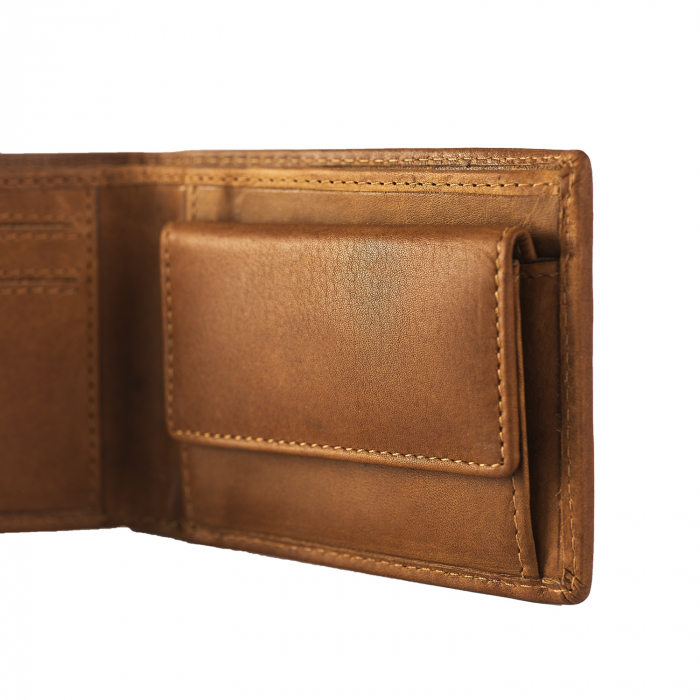 Portofel barbati din piele naturala, The Chesterfield Brand, Enzo, cu protectie anti scanare RFID, Maro coniac [3]