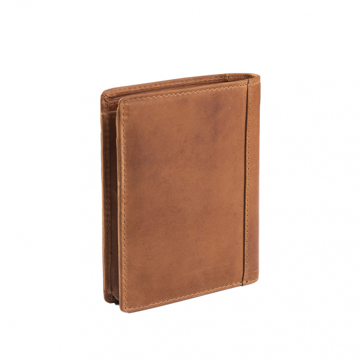 Portofel barbati din piele naturala, The Chesterfield Brand, Ethel, cu protectie anti scanare RFID, Maro coniac [3]