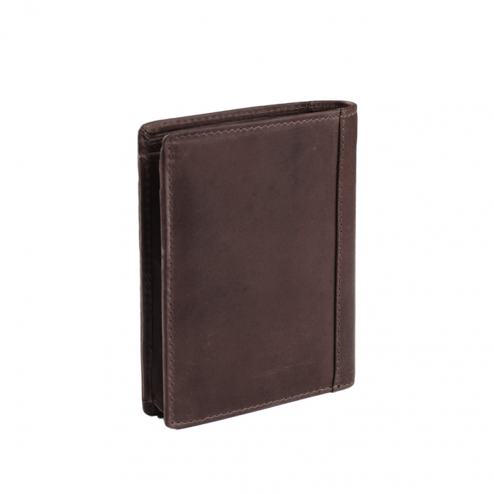 Portofel barbati din piele naturala, The Chesterfield Brand, Ethel, cu protectie anti scanare RFID, Maro inchis [2]