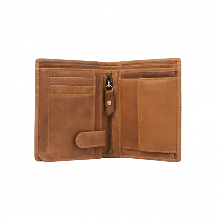 Portofel barbati din piele naturala, The Chesterfield Brand, Ethel, cu protectie anti scanare RFID, Maro coniac [4]