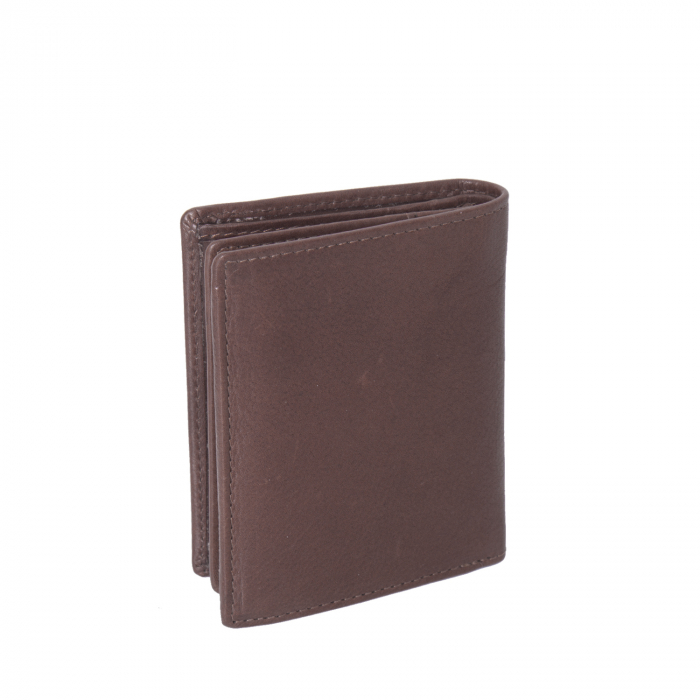 Portofel barbati din piele naturala, The Chesterfield Brand, Hereford, cu protectie anti scanare RFID, Maro inchis [2]