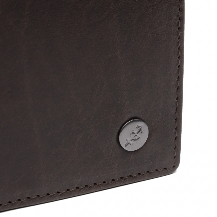 Portofel barbati, The Chesterfield Brand, cu protectie anti scanare RFID, din piele naturala, Manerba, Maro inchis [5]