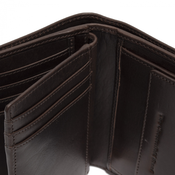Portofel barbati, The Chesterfield Brand, cu protectie anti scanare RFID, din piele naturala, Manerba, Maro inchis [3]