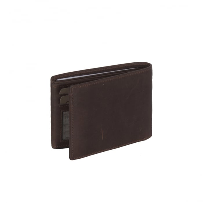 Portofel barbati din piele naturala, The Chesterfield Brand, Marvin, cu protectie anti scanare RFID, Maro inchis [3]