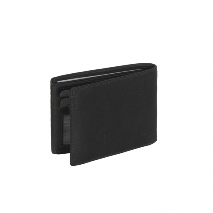 Portofel barbati din piele naturala, The Chesterfield Brand, Marvin, cu protectie anti scanare RFID, Negru [2]