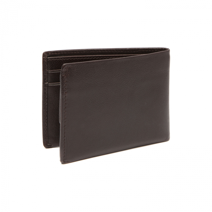 Portofel barbati din piele naturala, The Chesterfield Brand, Ohio, cu protectie anti scanare RFID, Maro inchis [2]