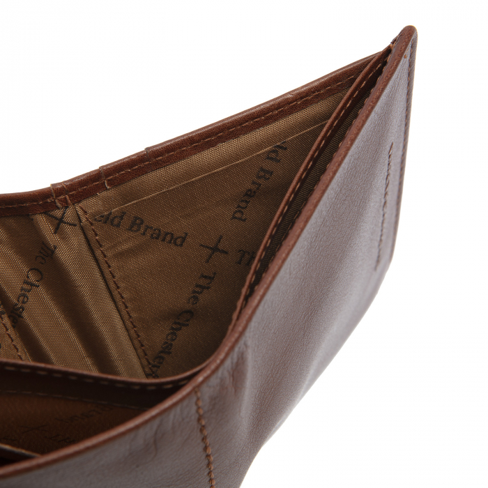 Portofel barbati, piele naturala, The Chesterfield Brand, Oregon, cu protectie anti scanare RFID, Maro coniac [4]