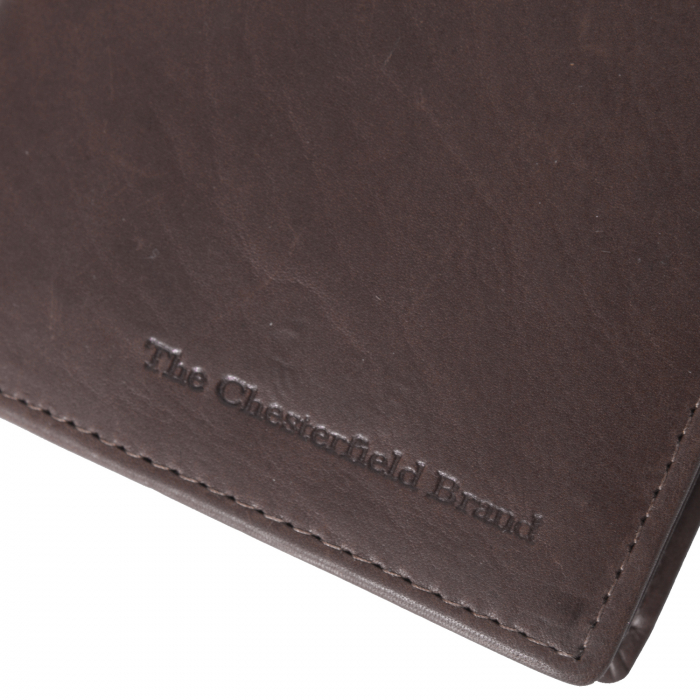 Portofel barbati din piele naturala, The Chesterfield Brand, Siem, cu protectie anti scanare RFID, Maro inchis [5]
