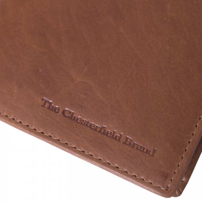 Portofel barbati din piele naturala, The Chesterfield Brand, Siem, cu protectie anti scanare RFID, Maro coniac [5]
