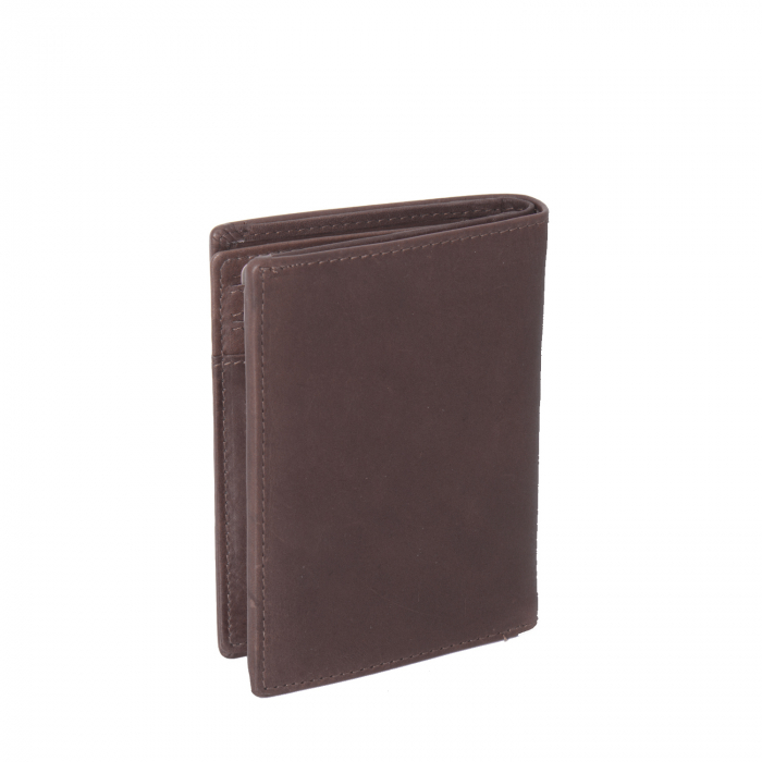 Portofel barbati din piele naturala, The Chesterfield Brand, Siem, cu protectie anti scanare RFID, Maro inchis [2]