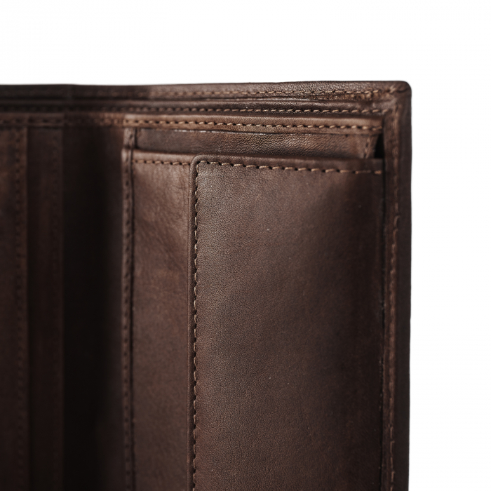 Portofel barbati din piele naturala, The Chesterfield Brand, Tymon, cu protectie anti scanare RFID, Maro inchis [4]