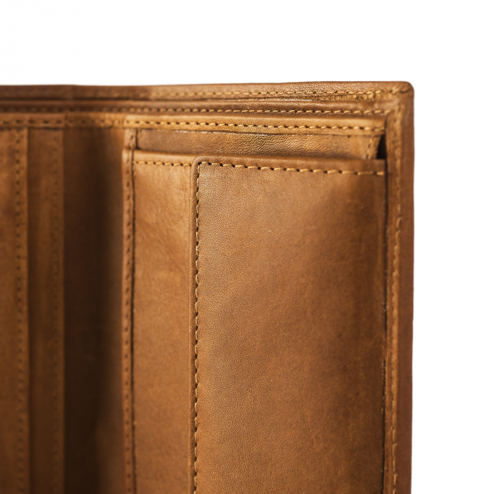 Portofel barbati din piele naturala, The Chesterfield Brand, Tymon, cu protectie anti scanare RFID, Maro coniac [5]