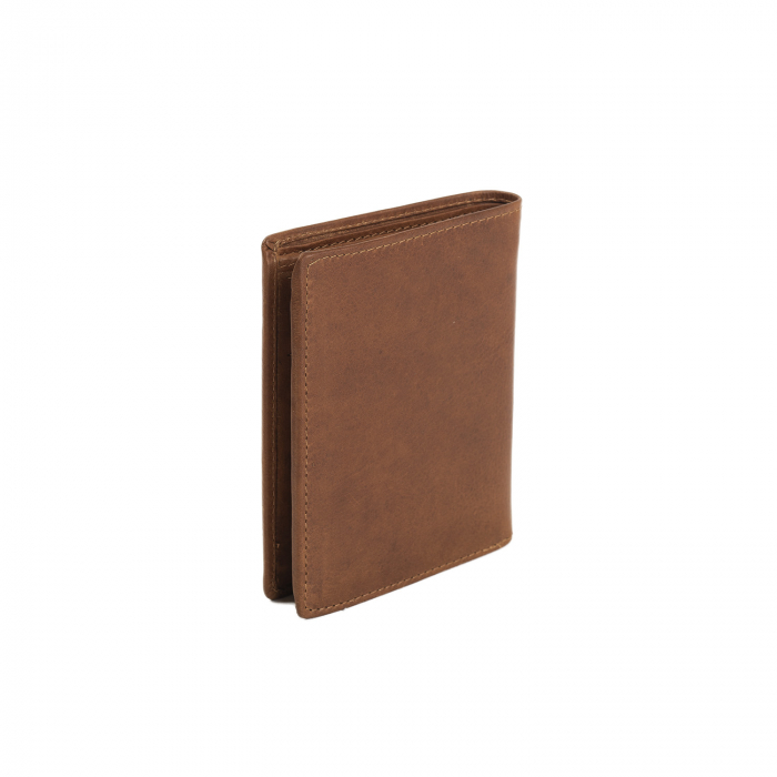 Portofel barbati din piele naturala, The Chesterfield Brand, Tymon, cu protectie anti scanare RFID, Maro coniac [2]