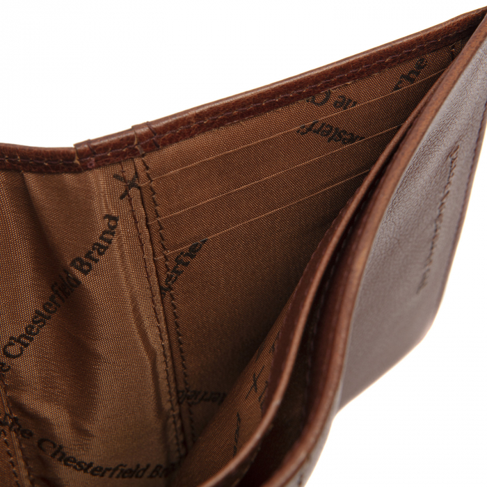 Portofel barbati, The Chesterfield Brand, cu protectie anti scanare RFID, din piele naturala, Alaska, Maro coniac [4]