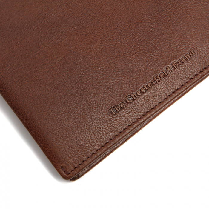 Portofel barbati, The Chesterfield Brand, cu protectie anti scanare RFID, din piele naturala, Alaska, Maro coniac [3]