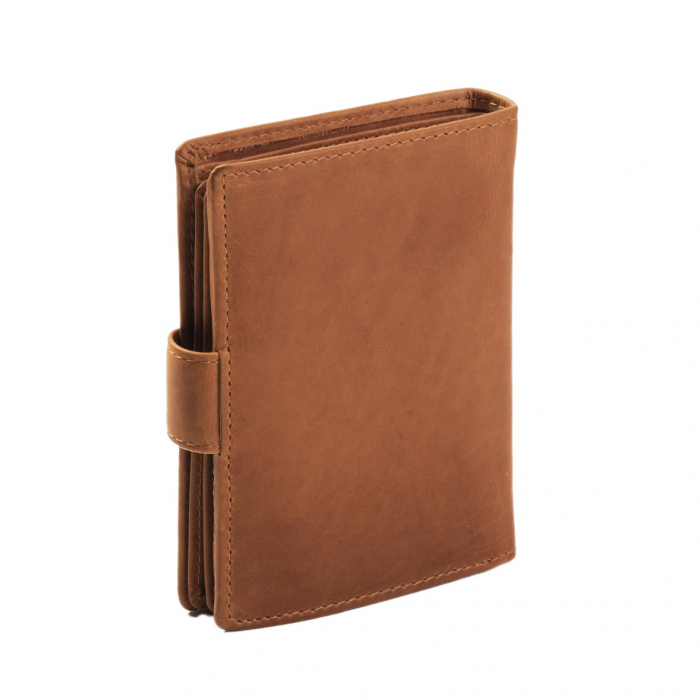 Portofel barbati, The Chesterfield Brand, cu protectie anti scanare RFID, din piele naturala, Ruby, Maro coniac [5]