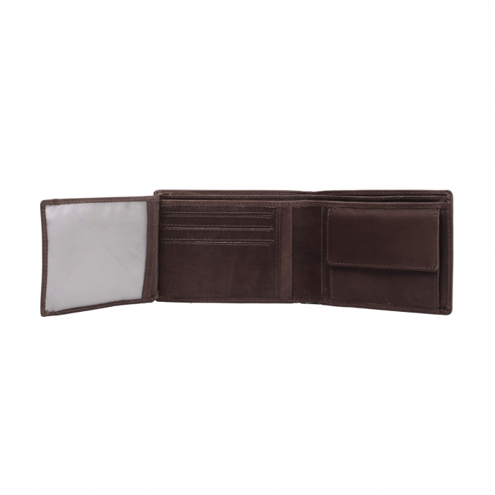 Portofel barbati, The Chesterfield Brand, cu protectie anti scanare RFID, din piele naturala, Timo, Maro inchis [3]