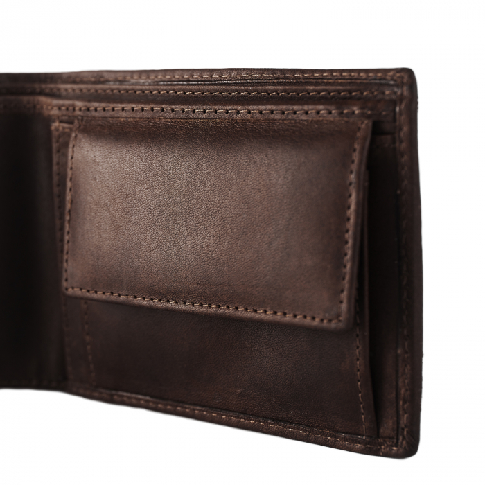 Portofel barbati, The Chesterfield Brand, cu protectie anti scanare RFID, din piele naturala, Walid, Maro inchis [2]