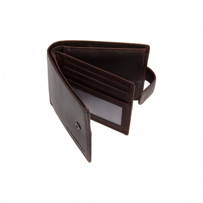 Portofel barbati, The Chesterfield Brand, cu protectie anti scanare RFID, piele naturala, Curtis, Maro Inchis [2]