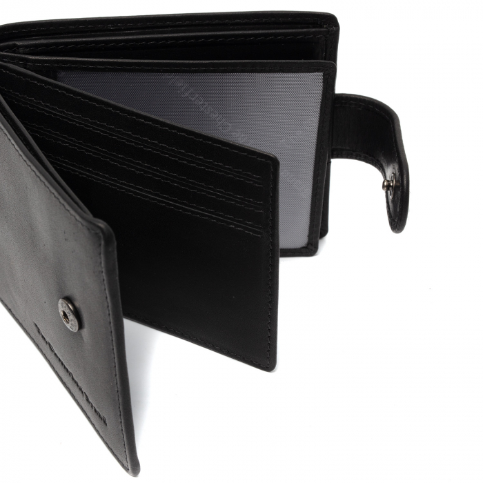 Portofel barbati, The Chesterfield Brand, cu protectie anti scanare RFID, piele naturala, Yamba, Negru [2]