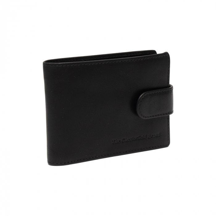 Portofel barbati, The Chesterfield Brand, cu protectie anti scanare RFID, piele naturala, Yamba, Negru [1]