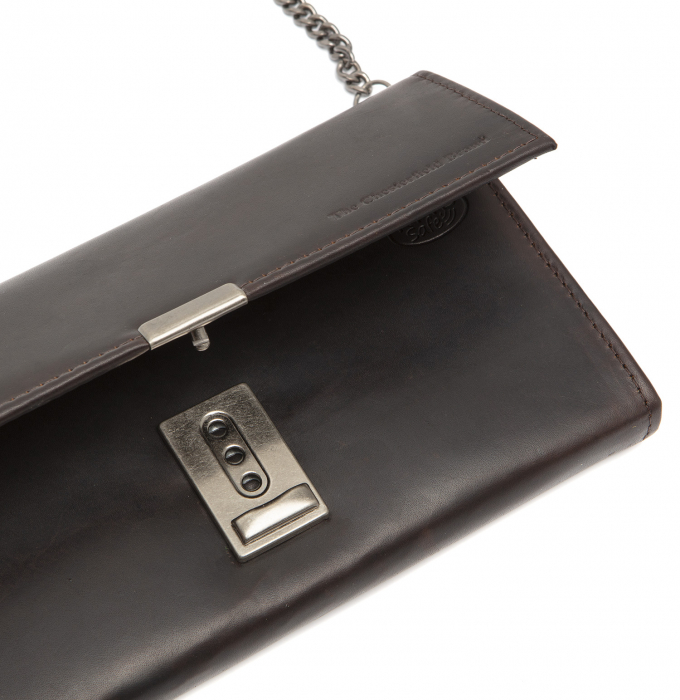 Portofel ospatar, piele naturala, The Chesterfield Brand, Bora, Maro inchis [2]