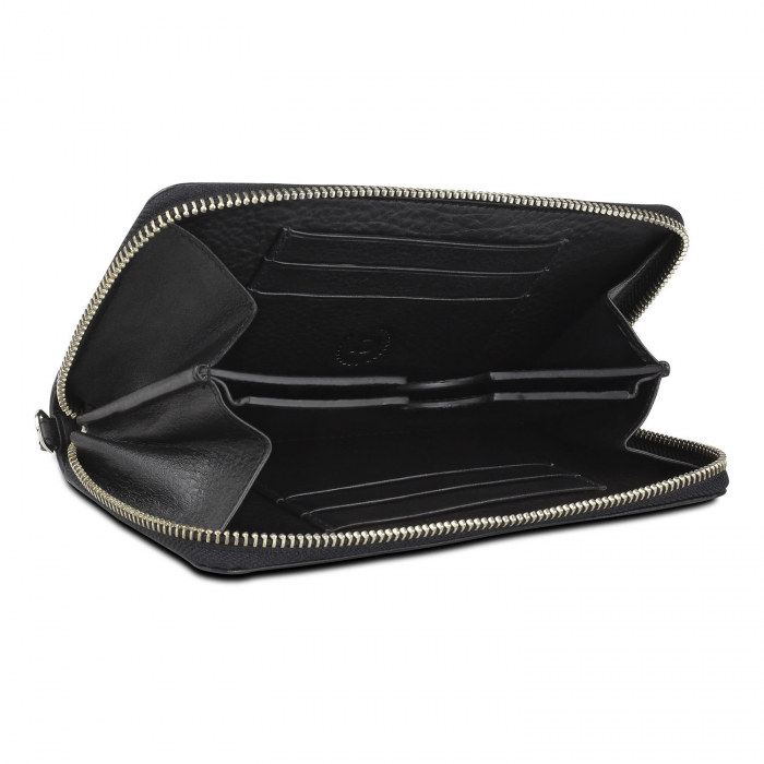 Portofel dama din piele naturala, bugatti, Lady Top 101, Negru [2]