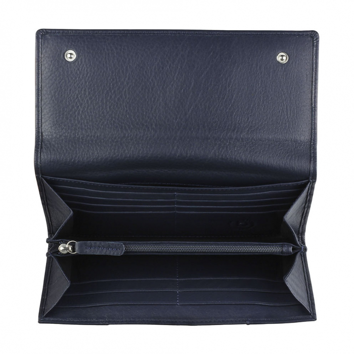 Portofel dama din piele naturala, bugatti, seria Lady Top 496103, Albastru [3]