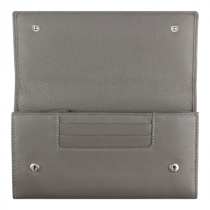 Portofel dama din piele naturala, bugatti, seria Lady Top 496103, Gri deschis [2]