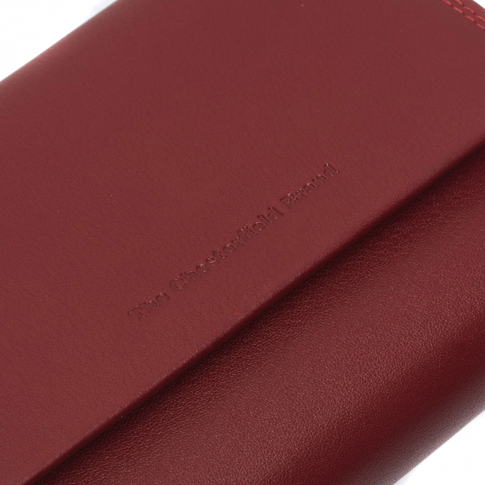 Portofel dama din piele naturala, The Chesterfield Brand, Aldra, cu protectie anti scanare RFID, Rosu [2]