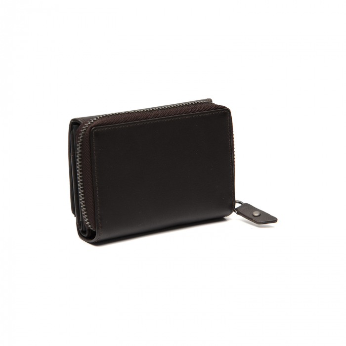 Portofel dama din piele naturala, The Chesterfield Brand, Aldra, cu protectie anti scanare RFID, Maro inchis [6]